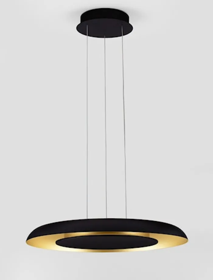 Lampa wisząca Honesso LED czarno-złoty