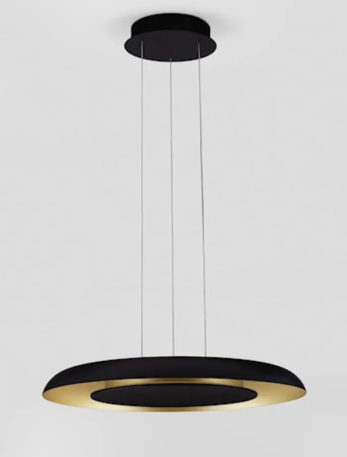 Lampa wisząca Honesso LED czarno-złoty