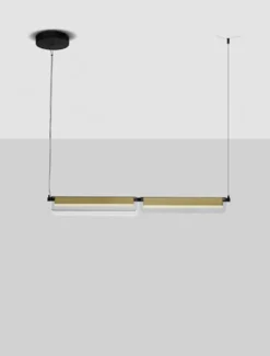 Lampa wisząca Hullows LED czarno-złota