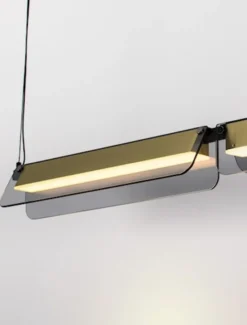 Lampa wisząca Hullows LED czarno-złota