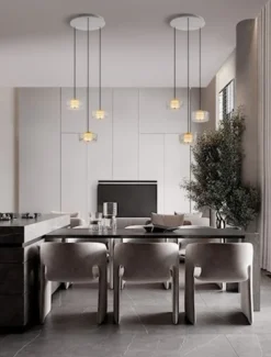 Lampa wisząca Ivoprett LED x3 złoto-biała