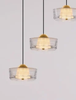 Lampa wisząca Ivoprett LED x3 złoto-biała