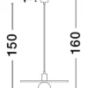 Lampa wisząca Javeric czerwona