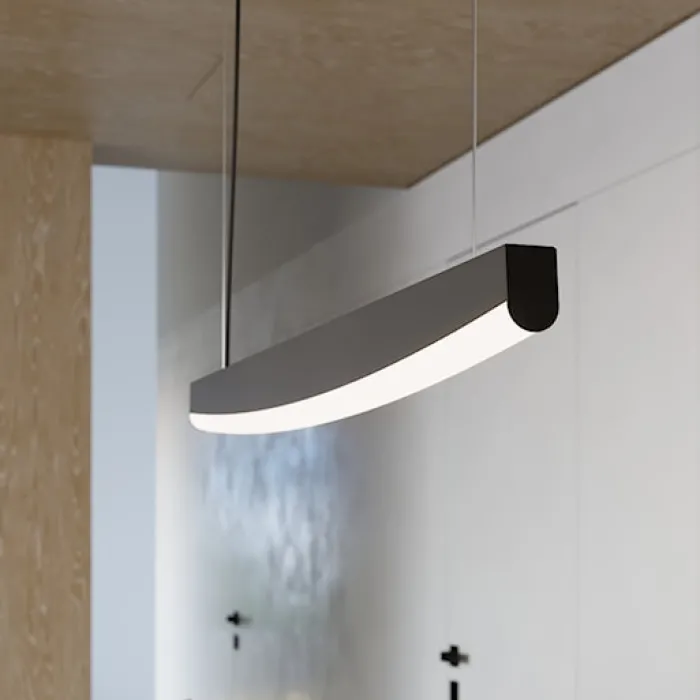 Lampa wisząca Jorun LED 150 cm czarna 3000K