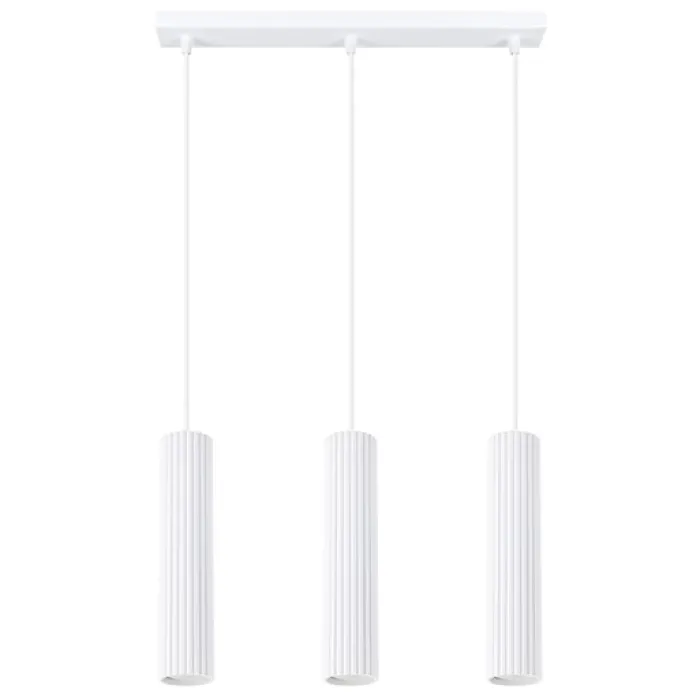 Lampa wisząca Karbon 3L biały