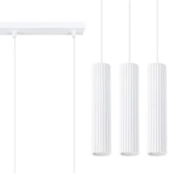 Lampa wisząca Karbon 3L biały