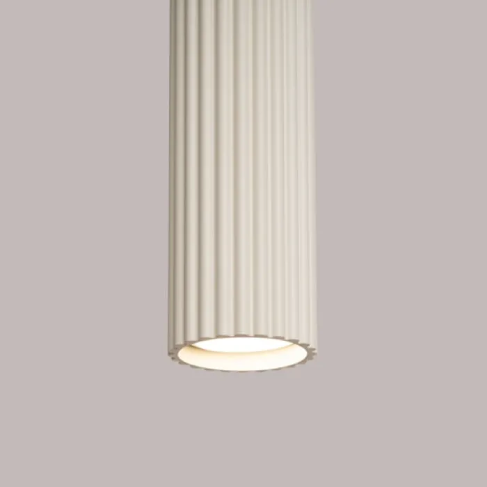 Lampa wisząca Karbon x1 beżowa
