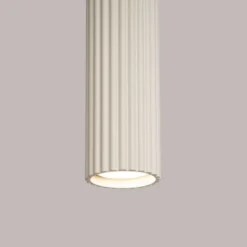 Lampa wisząca Karbon x3 beżowa