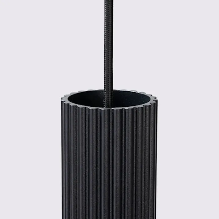 Lampa wisząca Karbon x1 czarna