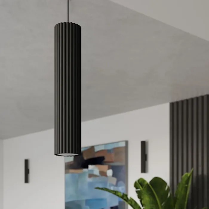 Lampa wisząca Karbon x1 czarna