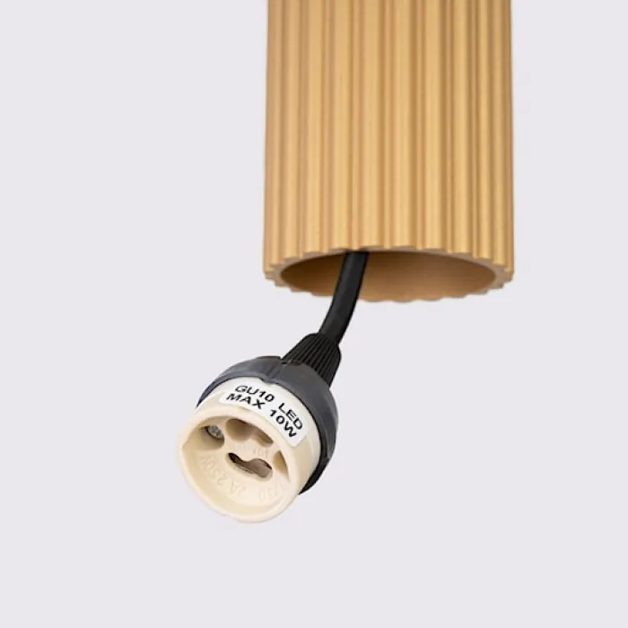 Lampa wisząca Karbon x1 złota