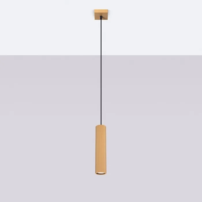 Lampa wisząca Karbon x1 złota
