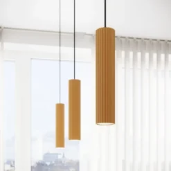 Lampa wisząca Karbon x1 złota