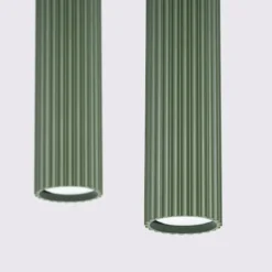 Lampa wisząca Karbon 2 zielona oliwka
