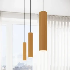 Lampa wisząca Karbon 2 złota