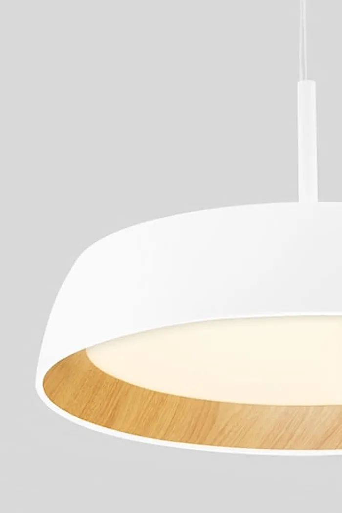 Lampa wisząca Kessov LED brązowo-biała