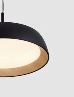 Lampa wisząca Kessov LED brązowo-czarna