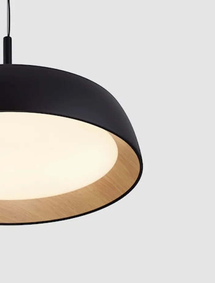 Lampa wisząca Kessov LED brązowo-czarna
