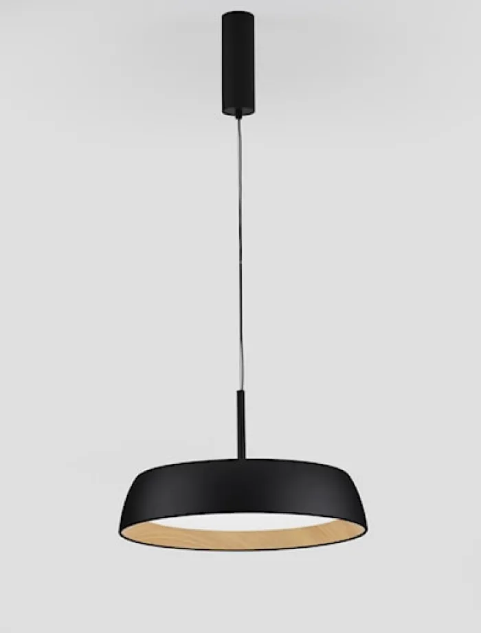 Lampa wisząca Kessov LED brązowo-czarna