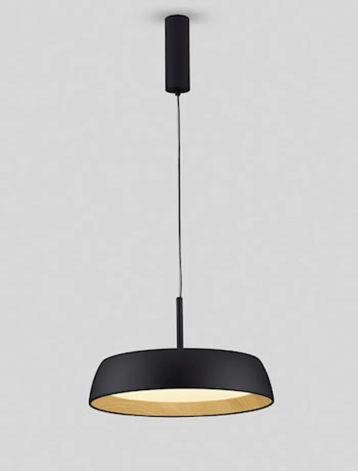 Lampa wisząca Kessov LED brązowo-czarna