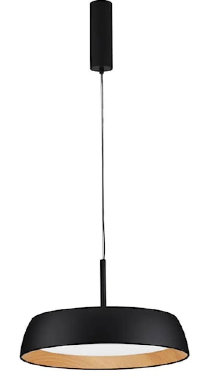 Lampa wisząca Kessov LED brązowo-czarna