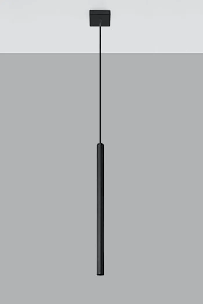 Lampa wisząca Lagga 8x8 cm x1 czarna
