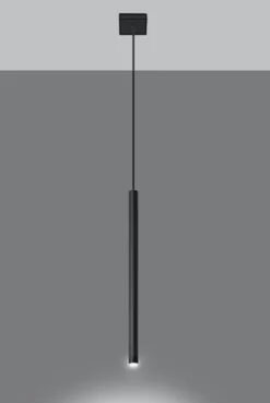Lampa wisząca Lagga 8x8 cm x1 czarna