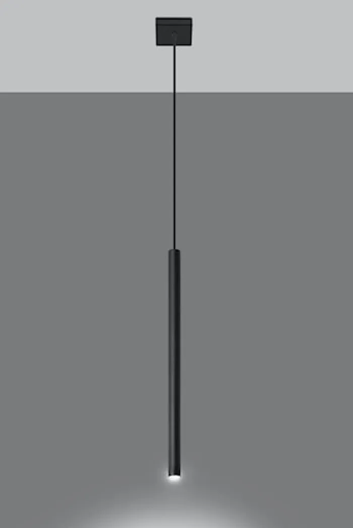 Lampa wisząca Lagga 8x8 cm x1 czarna
