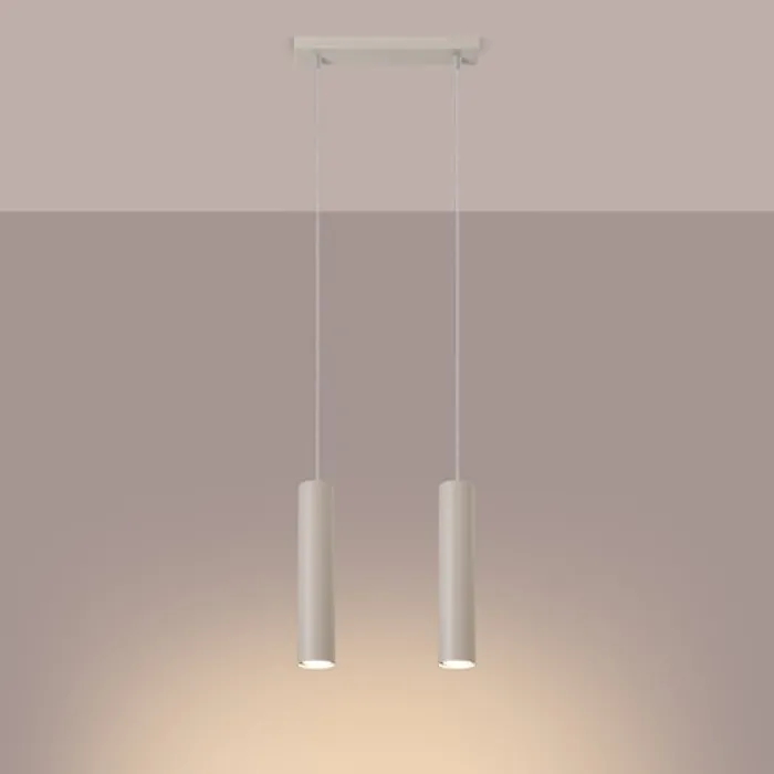 Lampa wisząca Lagos 2 beżowa