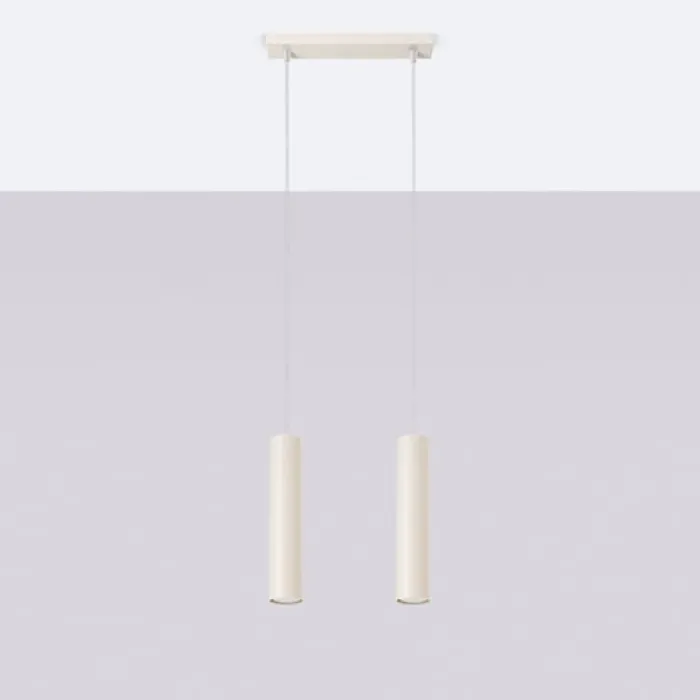 Lampa wisząca Lagos 2 beżowa