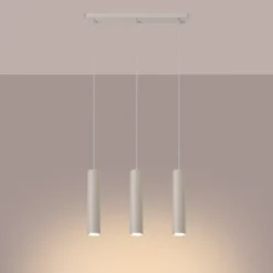 Lampa wisząca Lagos 3L beżowa