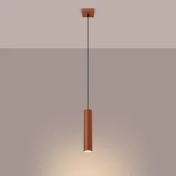 Lampa wisząca Lagos 1 ochra czerwona