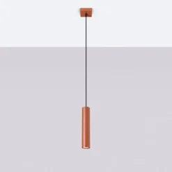 Lampa wisząca Lagos 1 ochra czerwona