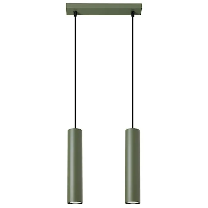 Lampa wisząca Lagos 2 zielona oliwka