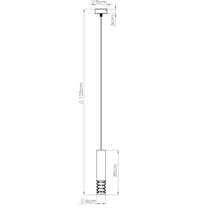 Lampa wisząca Lami 1 biały
