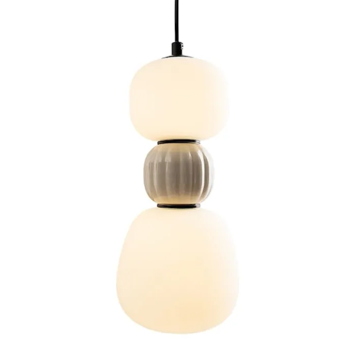 Lampa Wisząca LED Modern x2 szara