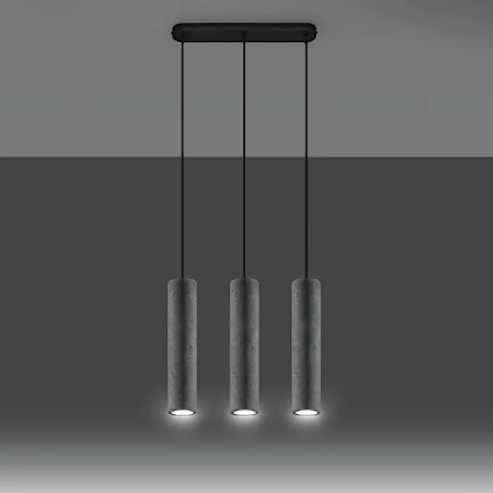 Lampa wisząca Luvo 3L beton