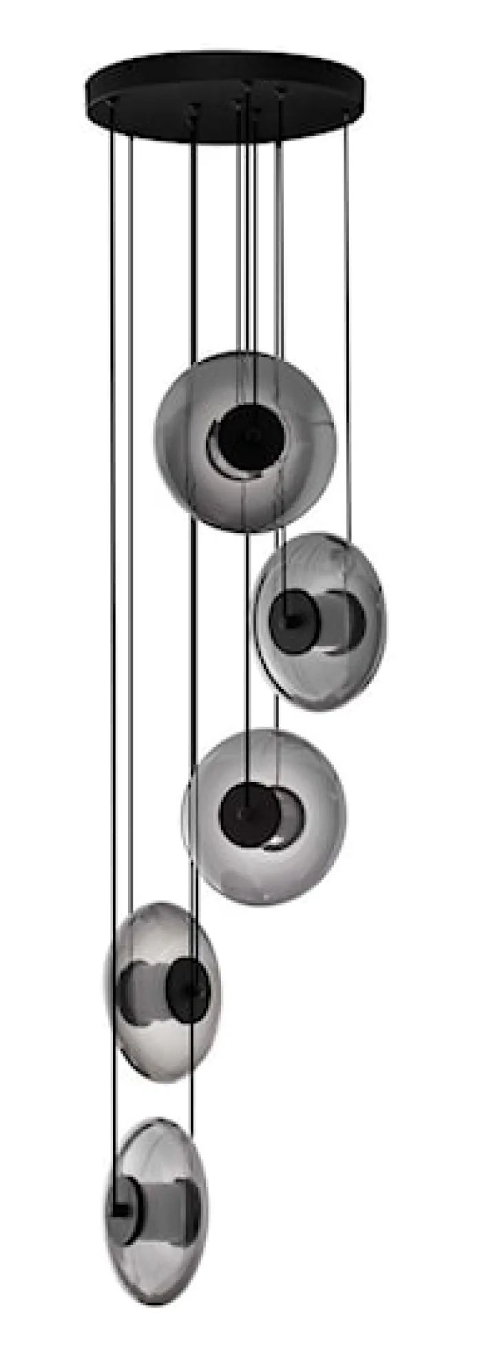 Lampa wisząca Lynoll LED x5 czarna