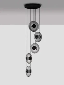 Lampa wisząca Lynoll LED x5 czarna