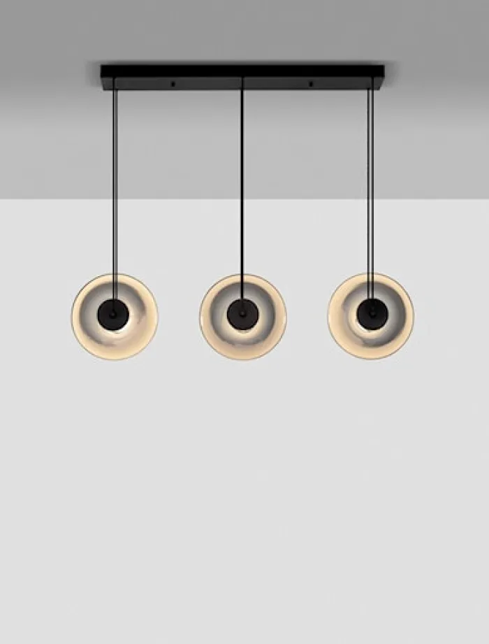 Lampa wisząca Lynoll LED x3 czarna