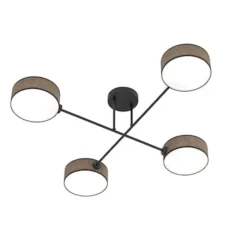 Lampa wisząca Maga x4 czarno-brązowa