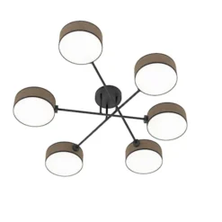 Lampa wisząca Maga x6 czarno-brązowa