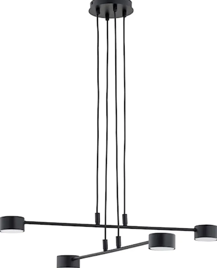 Lampa wisząca Moddus czarna x4