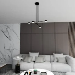 Lampa wisząca Moddus czarna x4