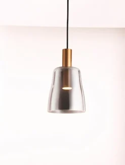 Lampa wisząca Morifia II LED szaro-złota
