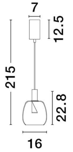 Lampa wisząca Morifia I LED szaro-złota