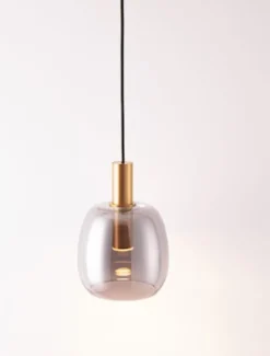 Lampa wisząca Morifia I LED szaro-złota