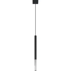 Lampa wisząca Mozaica 1 czarny/chrom