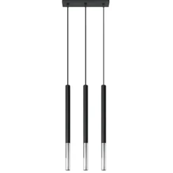 Lampa wisząca Mozaica 3L czarny/chrom