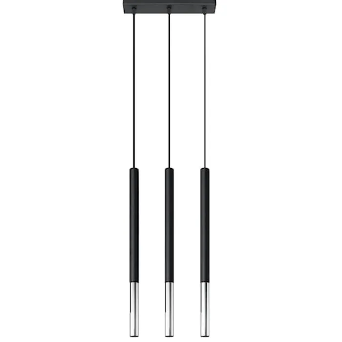 Lampa wisząca Mozaica 3L czarny/chrom